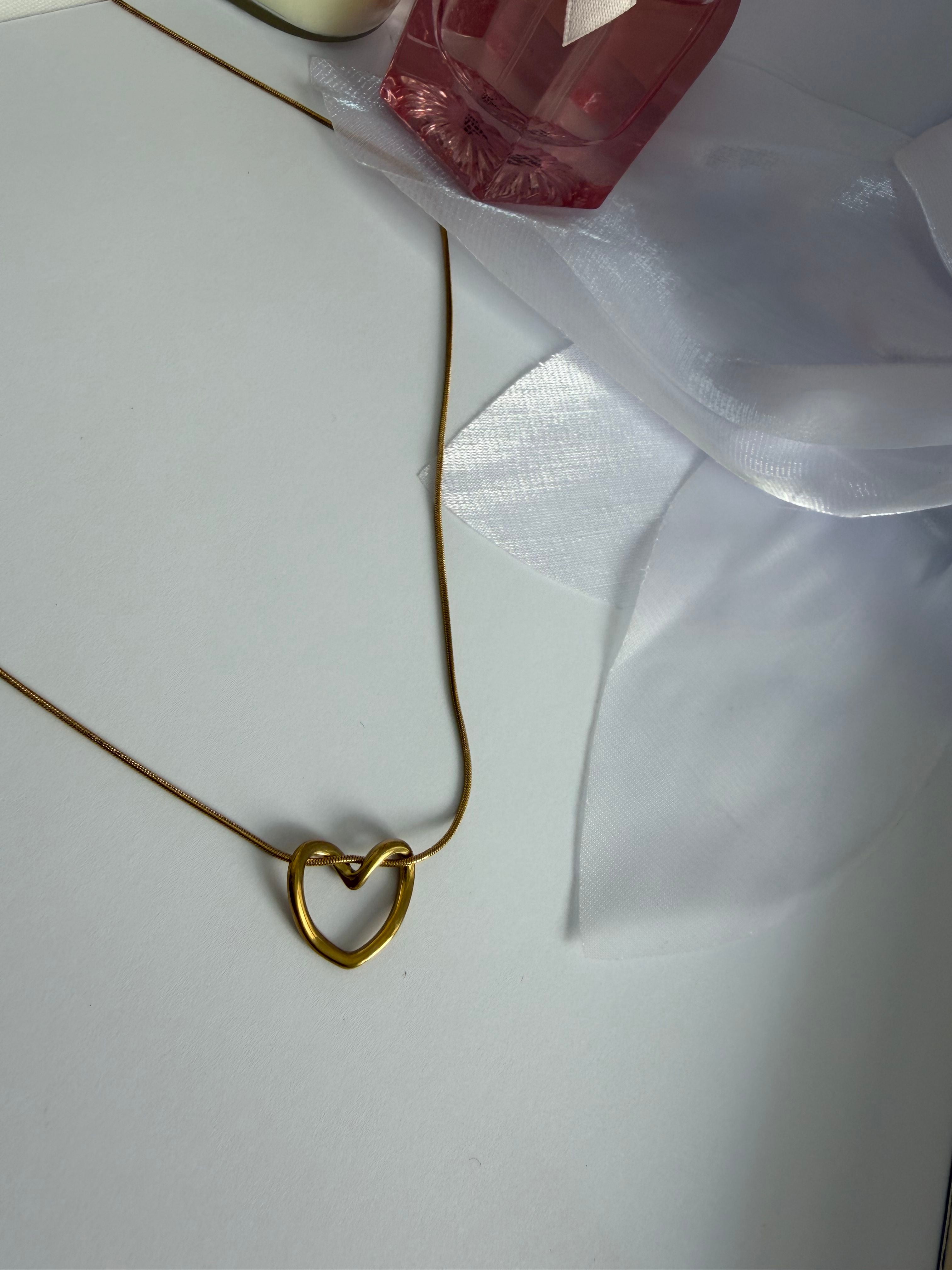 Golden and Silver Heart Luxe Necklace