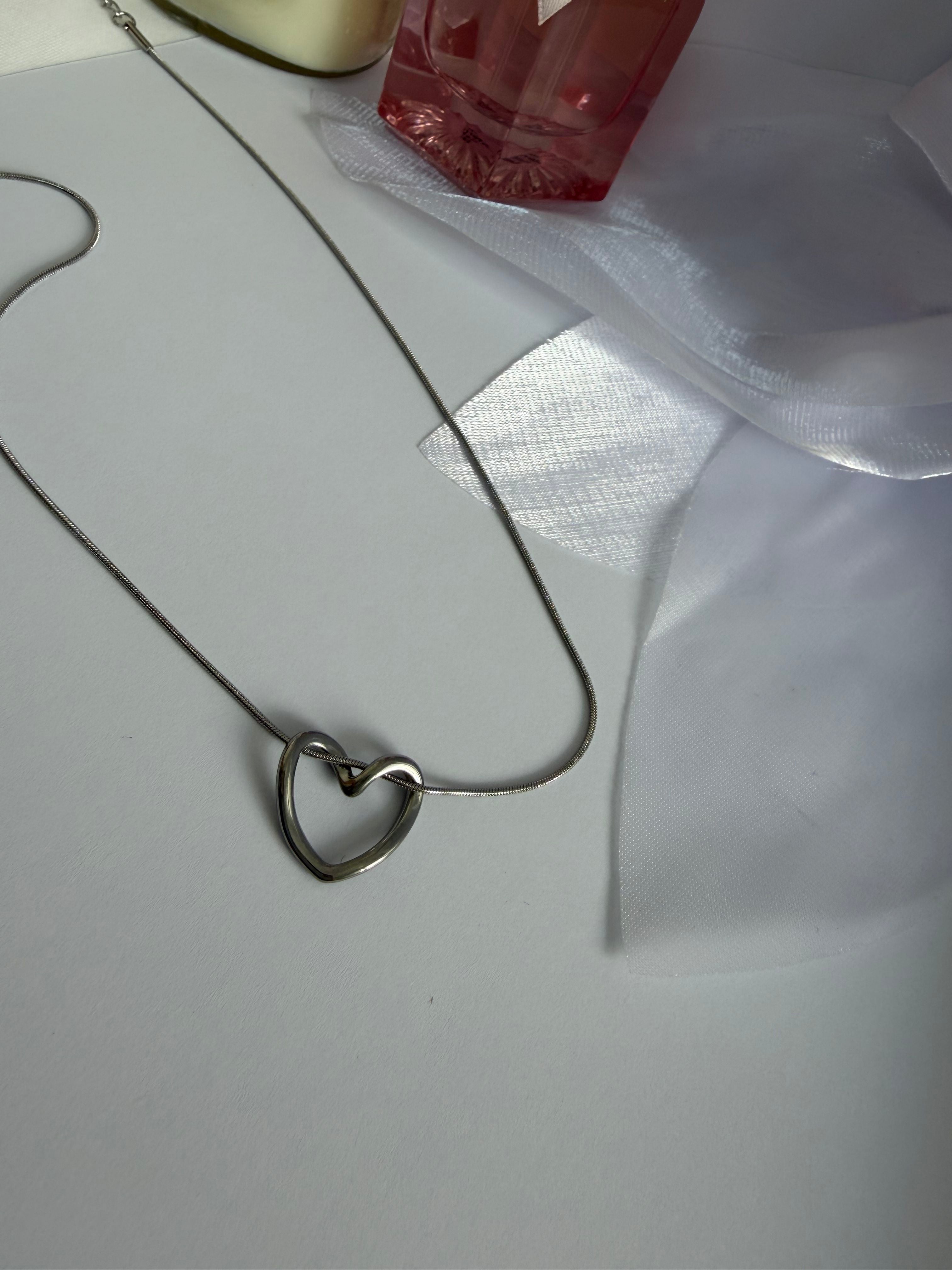 Golden and Silver Heart Luxe Necklace