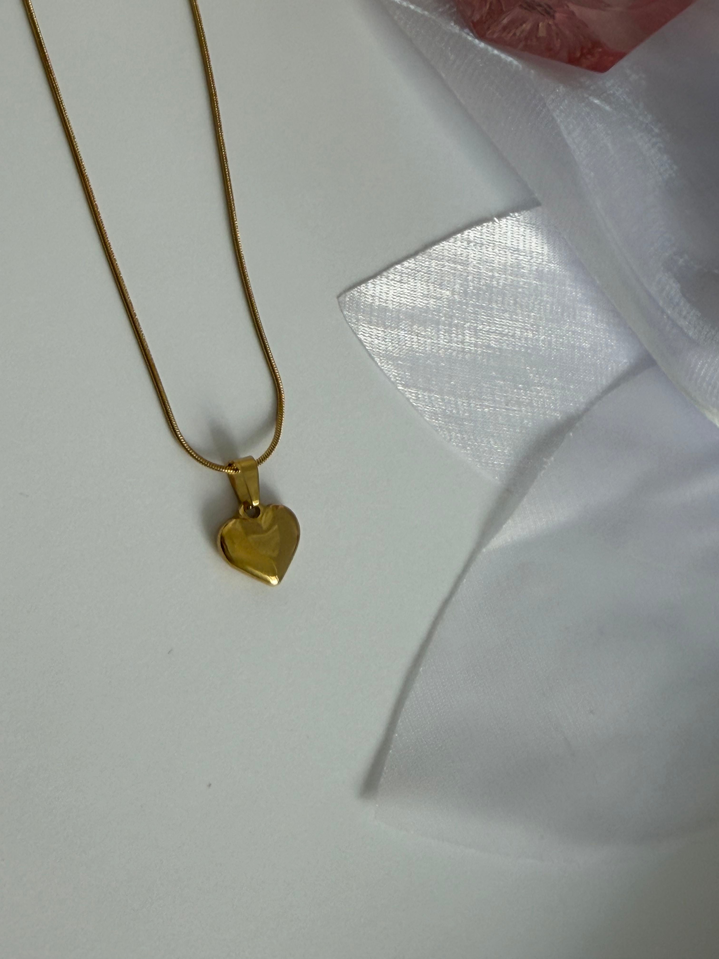 Golden Love Charm Necklace