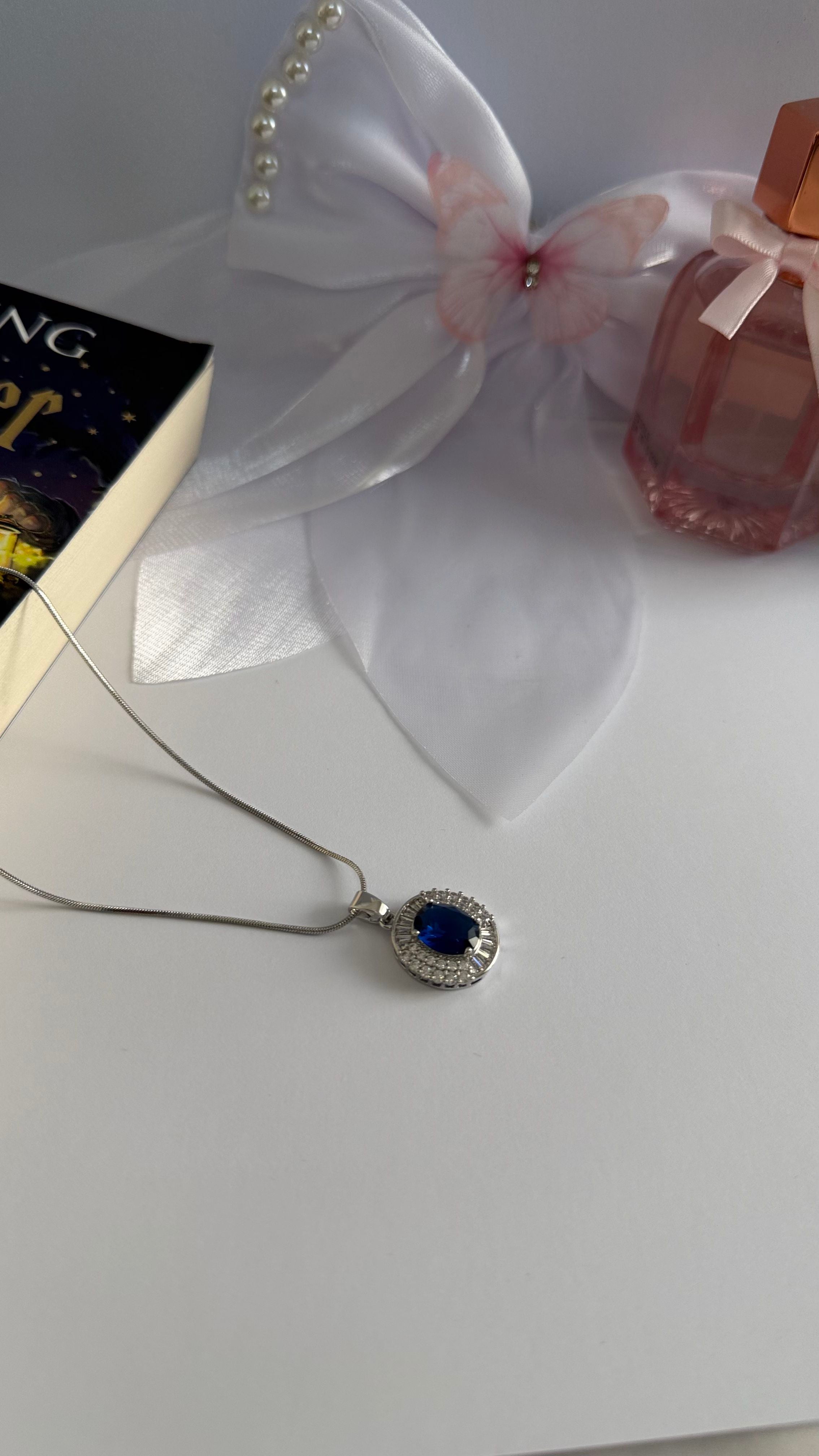 Royal Blush & Sapphire Necklace