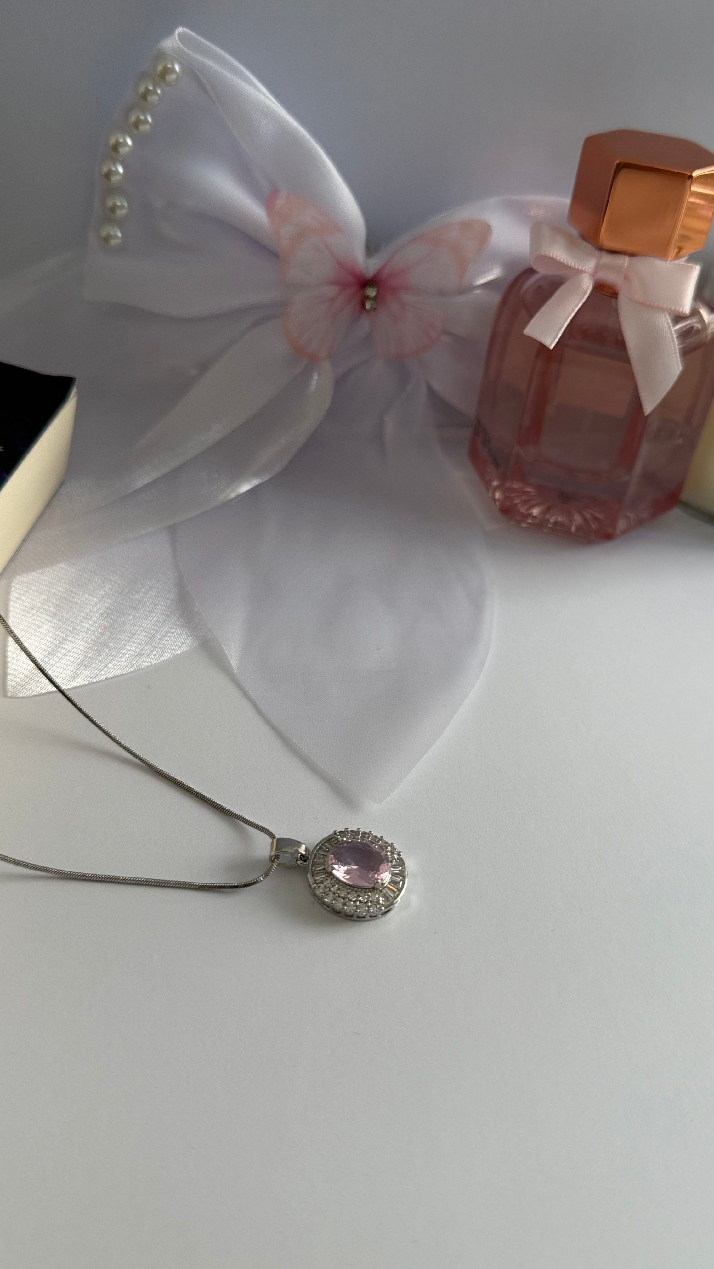 Royal Blush & Sapphire Necklace