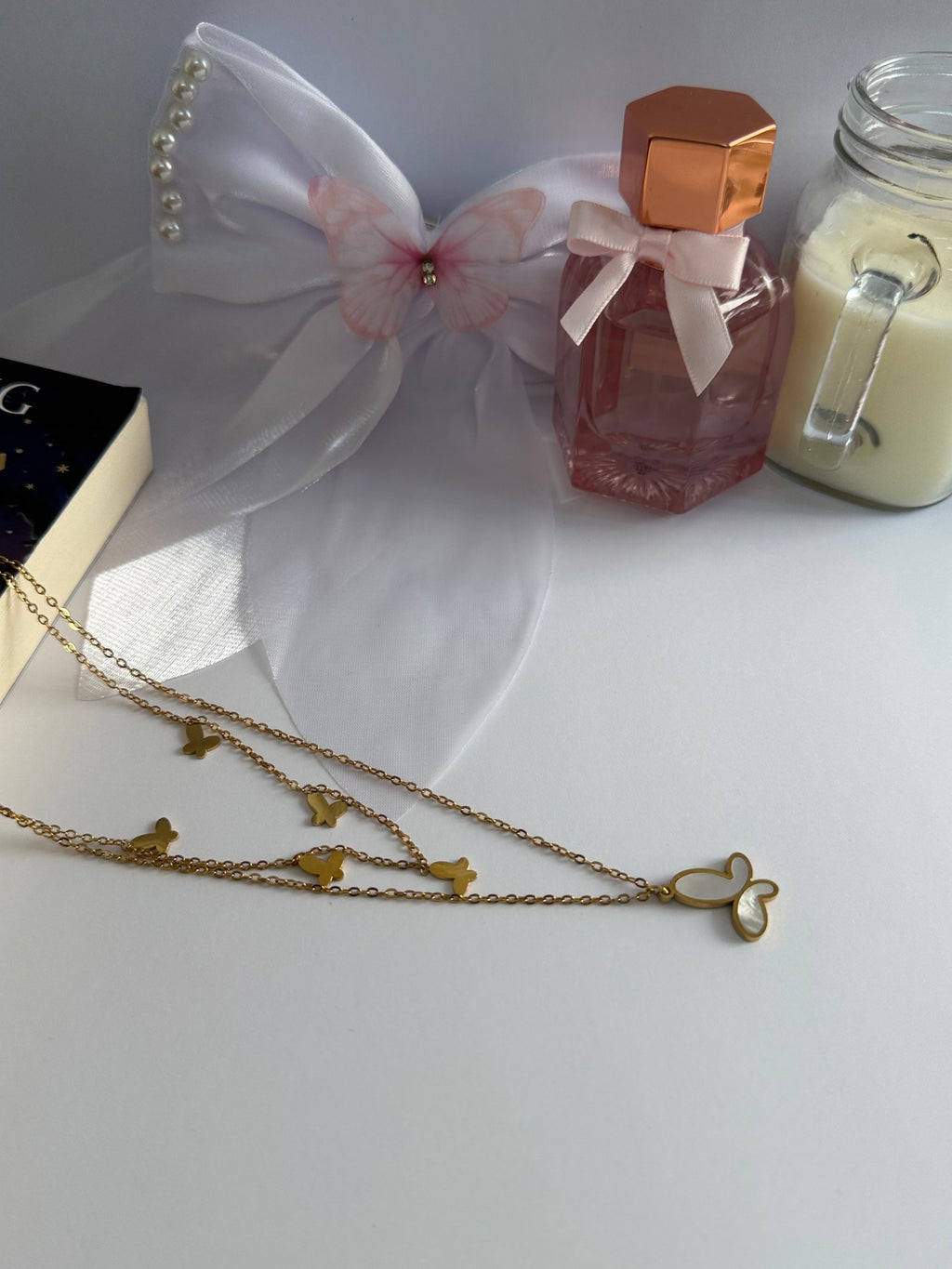 Golden Butterfly Layered Necklace