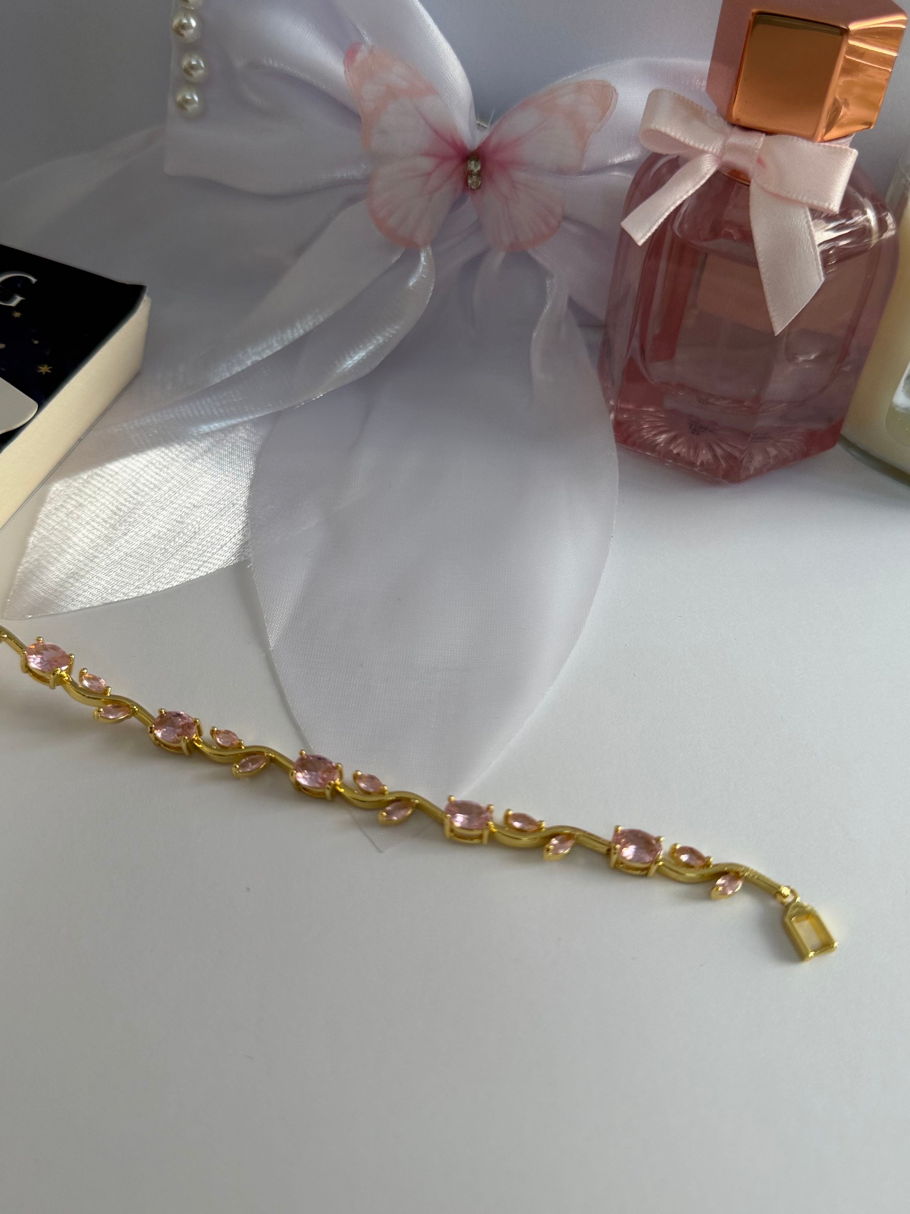Blush Crystal Luxe tulip Bracelet
