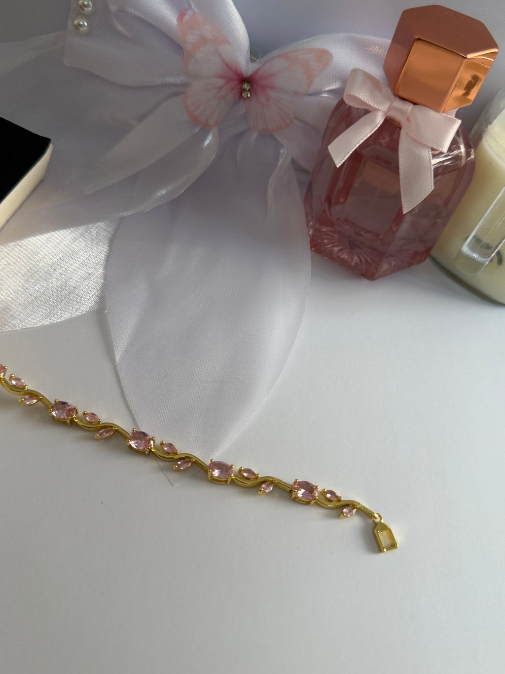 Blush Crystal Luxe tulip Bracelet