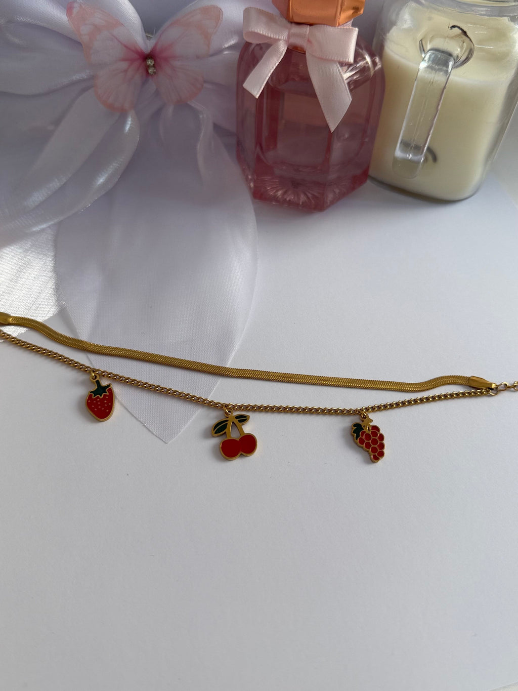Fruity Charm Dual Layer Bracelet