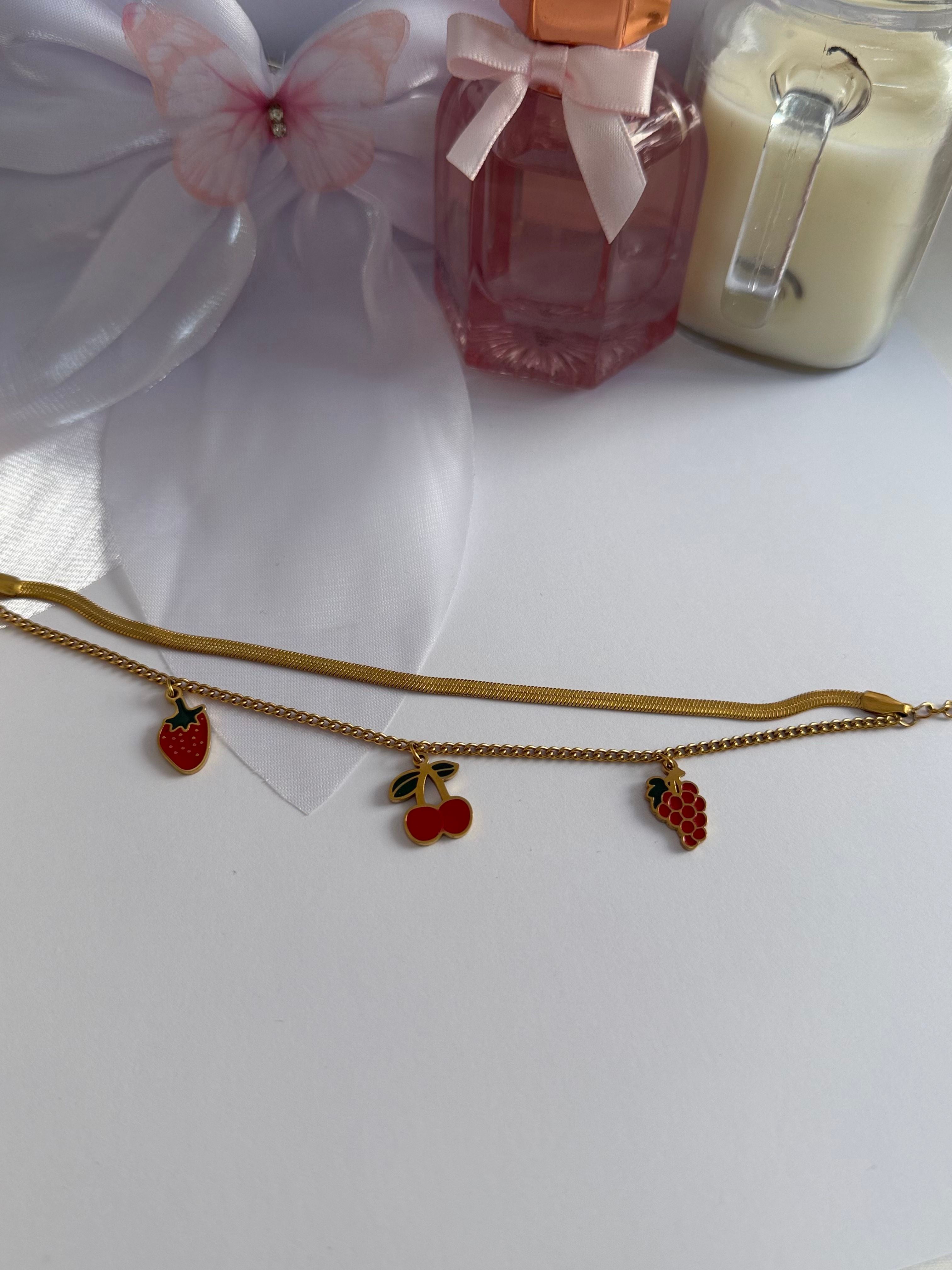 Fruity Charm Dual Layer Bracelet