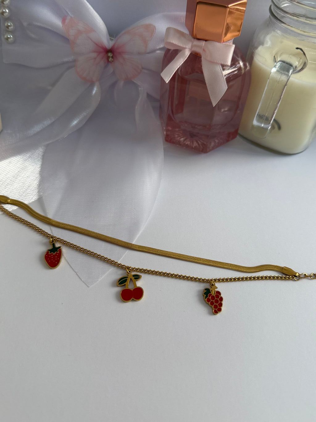 Fruity Charm Dual Layer Bracelet