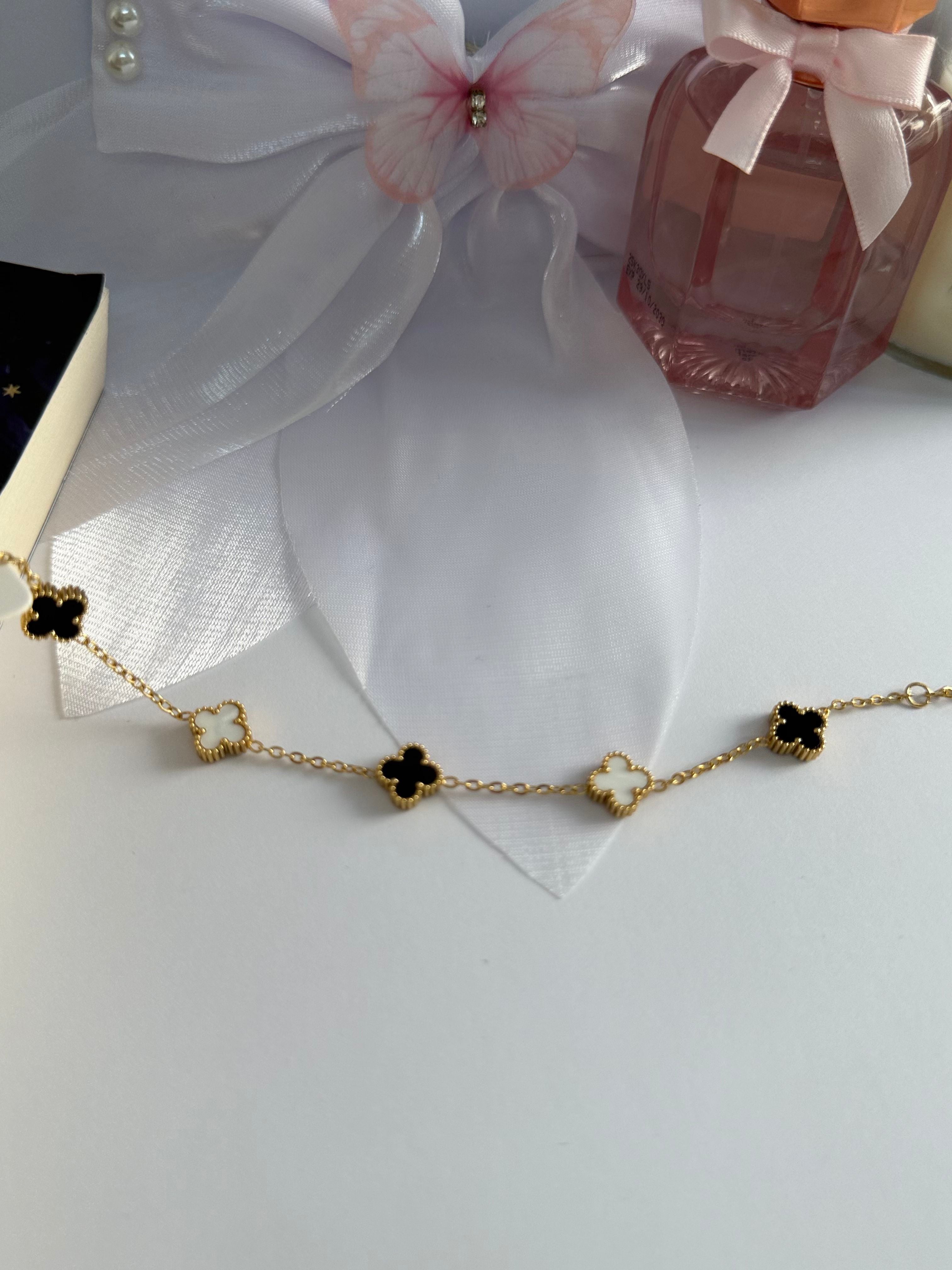 Midnight Clover Bracelet