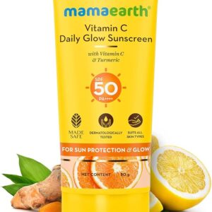 mamaearth vitamin c sunscreen spf 50 (80g)