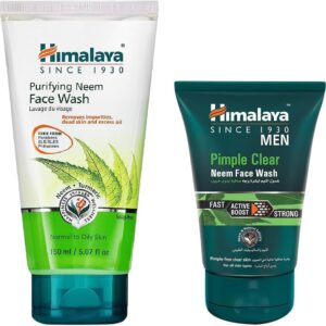 Himalaya Purifying Neem Face Wash is specially formulated to help keep your skin clean, clear, and oil-free. Enriched with the natural goodness of Neem and Turmeric, it helps remove impurities, excess oil, and acne-causing bacteria from deep within the pores. This gentle, soap-free face wash cleanses without over-drying the skin, making it suitable for daily use. Regular use helps reduce pimples, prevents future breakouts, and leaves the skin feeling refreshed and healthy.